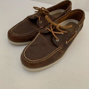 Mens Cole Haan boat shoes. Size 11 brown leather